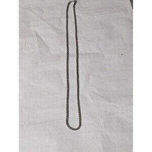 New 24inch, 3mm unisex Rhodium Filled Box Chain/Necklace Shiny Silver Tone Brass